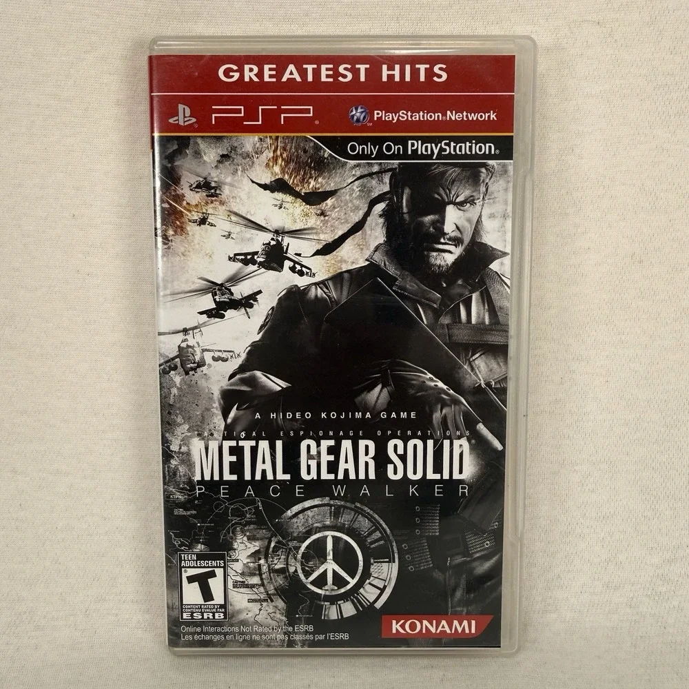 Sony PSP Konami Metal Gear Solid Peace Walker Black Label Complete CIB Tested